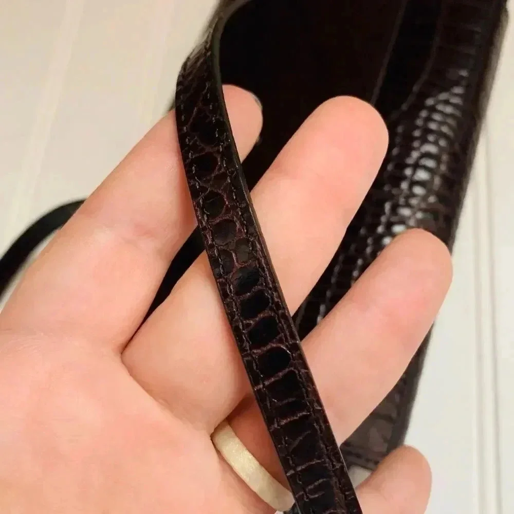 Brighton croc embossed leather wallet purse